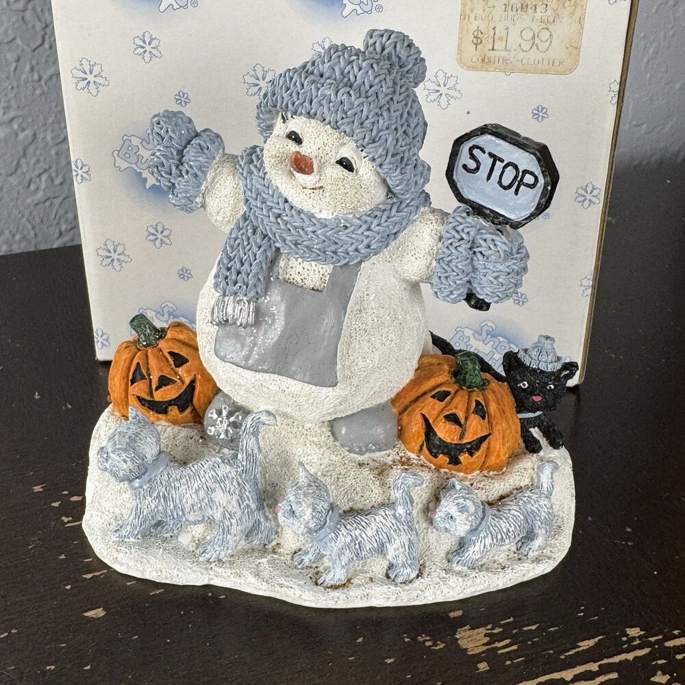 Snow Buddies Boo Buds Kitty X-ing Encore 2000 95311 Repaired Very Rare w Box